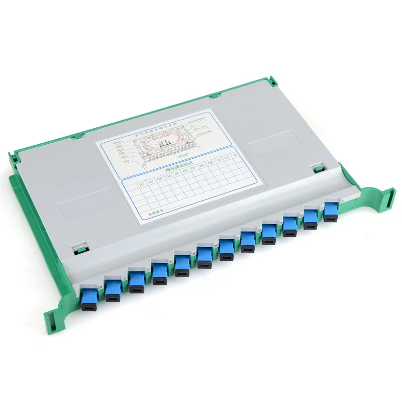 

Fiber Optic Splice Tray 30 SC 12 Core FTTH Fusion APC ODF Cabinet Distribution Integrated Module