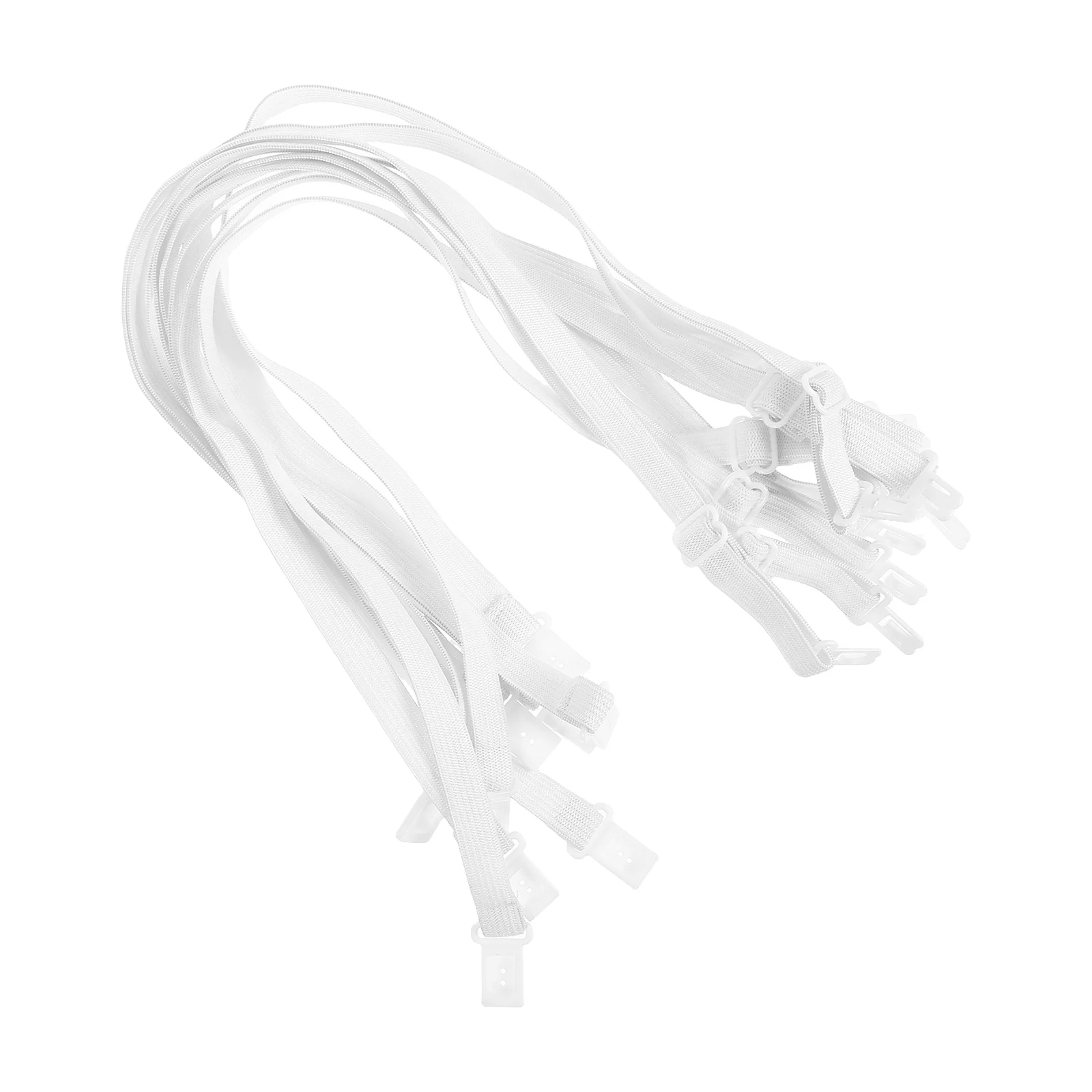 

10pcs Strap Adjustable Elastic Band For Men/Women Necktie Extender Polyester Silk Material Large Neck Fit Durable