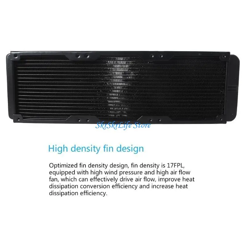 

E65E Aluminum Radiator CPU Water Cooling Heat Exchanger with 1/4 inch Thread 18 Tubes