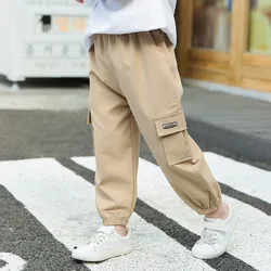 2024 Spring Boy Trousersants New 1-10 Year Old Boys' Casual Pants And Children's Cargo Pants Kid Solid Color Pants