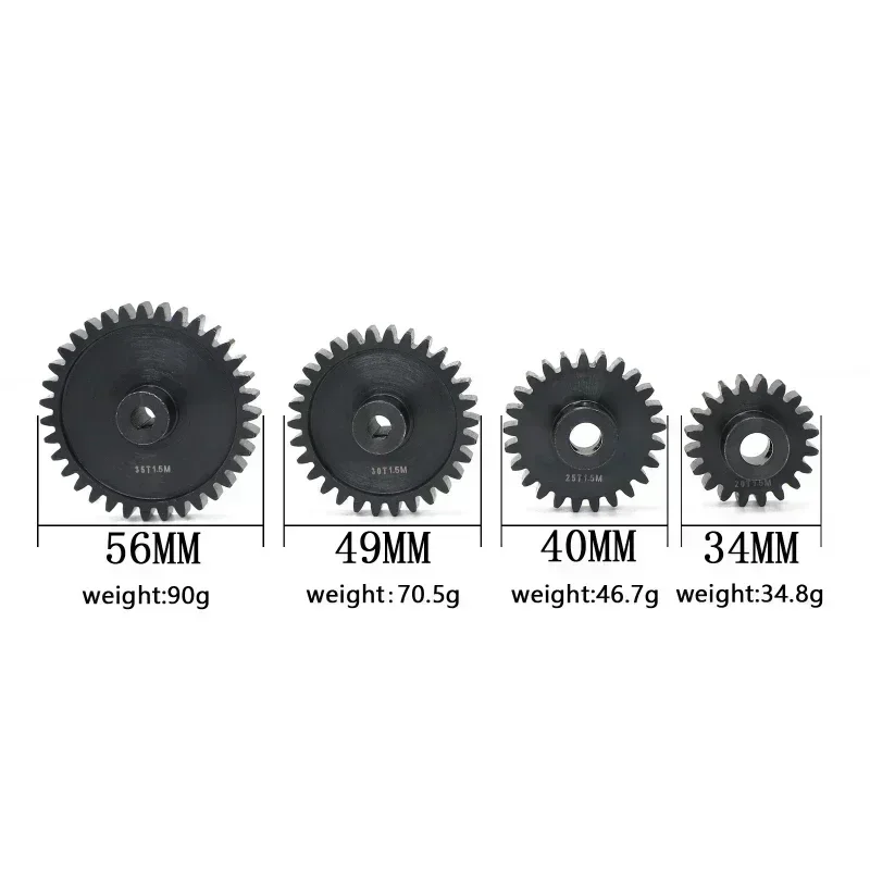 

Suitable For Trxs 1/5 X-MAXX XRT 20T+30T And 25T+35T Big Teeth+Motor Teeth Kit