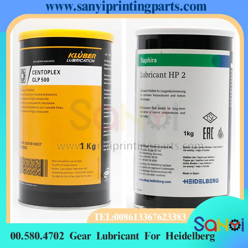 

Жидкая смазка для шестерен лучшего качества 00.580.4702 HP2 GLP500 для деталей машин Heidelberg CD74 XL75 SM52 SM74 PM74 SX74