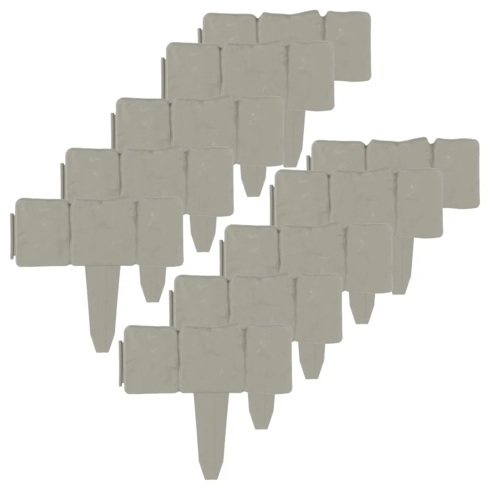 

10-компонентная блокирующая садовая окантовка для ландшафтного дизайна (шпаклевка), расправка и простая установка с несколькими базовыми инструментами.