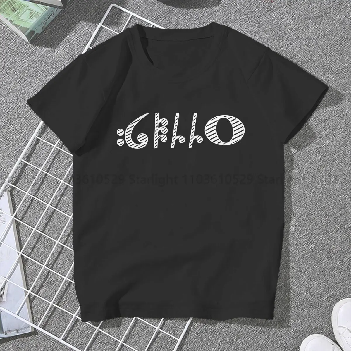 Cello Instrument Orchestra Women's T Shirt Music Art Girls Tees Kawaii Polyester Tops Basic Tshirt y2k Fashion