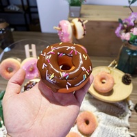 1pc  8.5cm Simulation Donuts Bread  Fake Bread Cake Home Decor Display Wedding Sweet Decortions Photography Props NotSquishy Toy