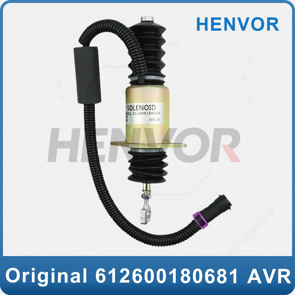 612600180681 Diesel Generator Accessories Parking Solenoid Valve Flameout Solenoid Valve 24V Reliable Performance