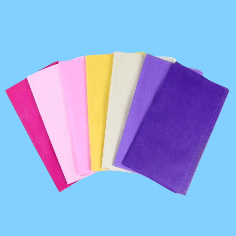 Multi-Color Cotton Paper Sheets 48x48cm 28 Sheets/Pack Ink Printing for DIY Crafts Gift Wrapping Scrapbooking Art Supplies