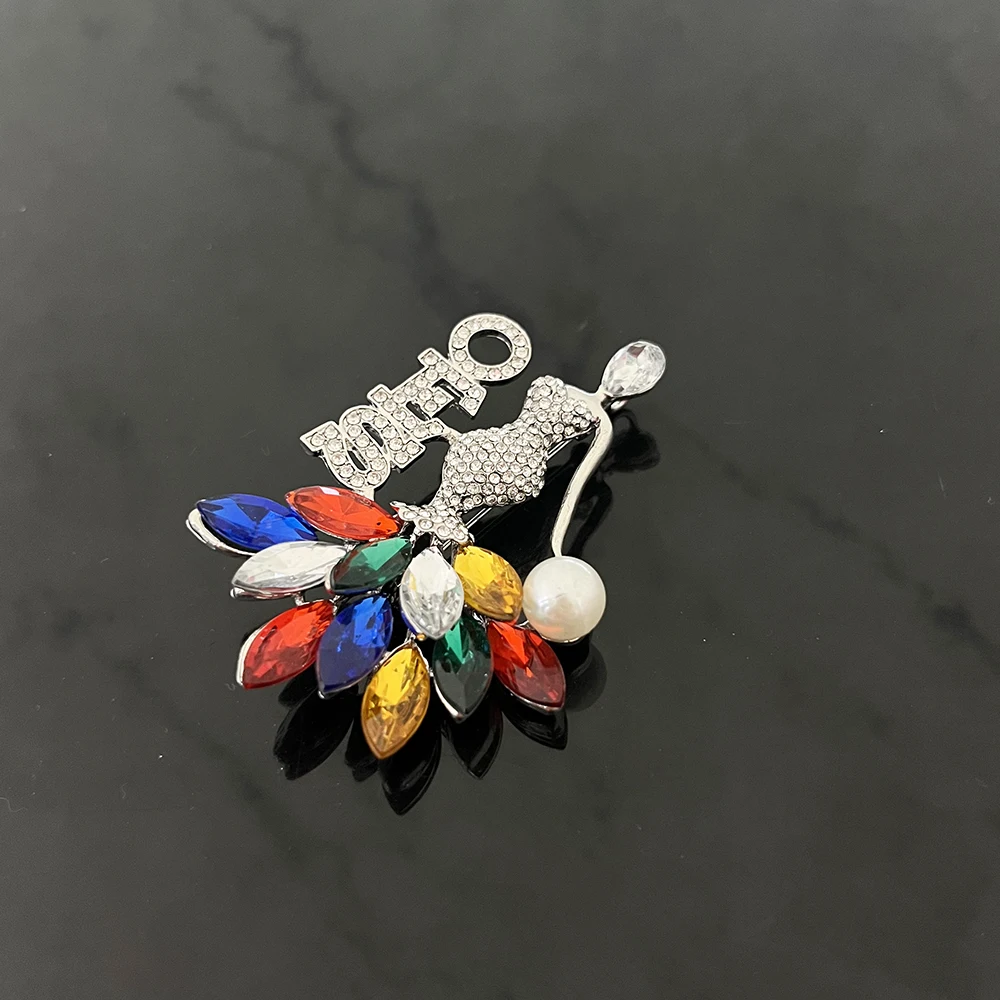 Handmade Star Order Eastern Pin Sorority Greek Masonic Easter Star OES Brooch Organization Party Jewelry