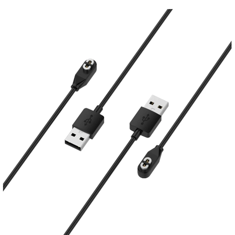 TPE Black 2Pcs Magnetic Charger Cord For Aftershokz Aeropex AS800, Shokz Openrun Pro,Openrun,Opencomm Bone Conduction Headphones