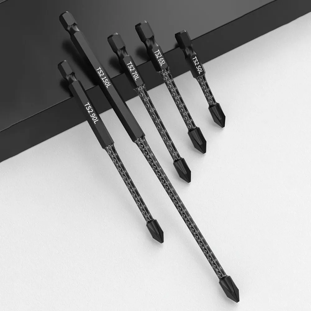 Long Drill Bit PH2 Screwdriver Bit Screw-driving Operations High Hardness HRC60 Suitable For Electric Screwdrivers