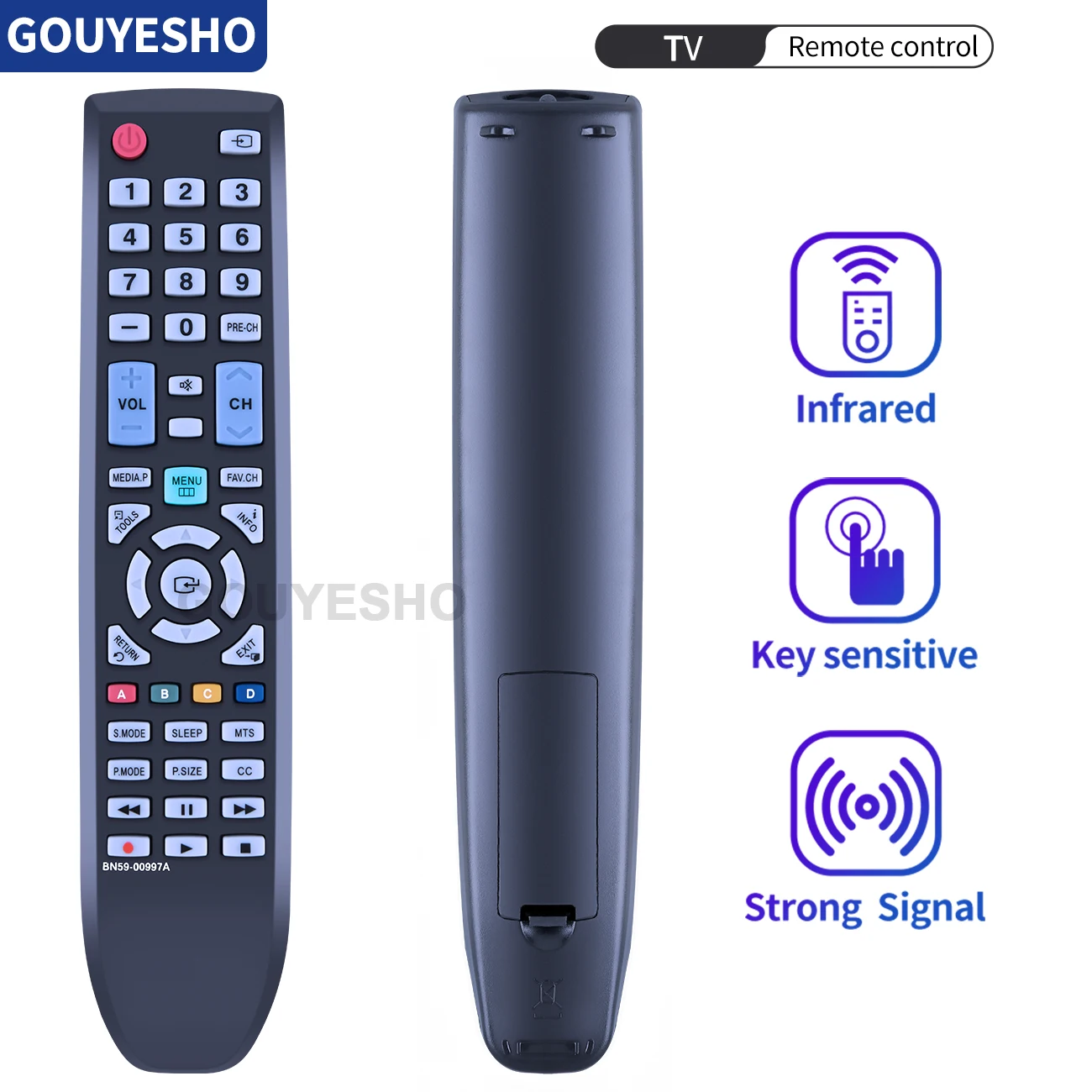 New Remote Compatible For SAMSUNG TV BN59-00997A LN19C450 LN22C450 LN26C450 LN32C450 LS24PT B2230HD B2330HD B2430HD FX2490HD