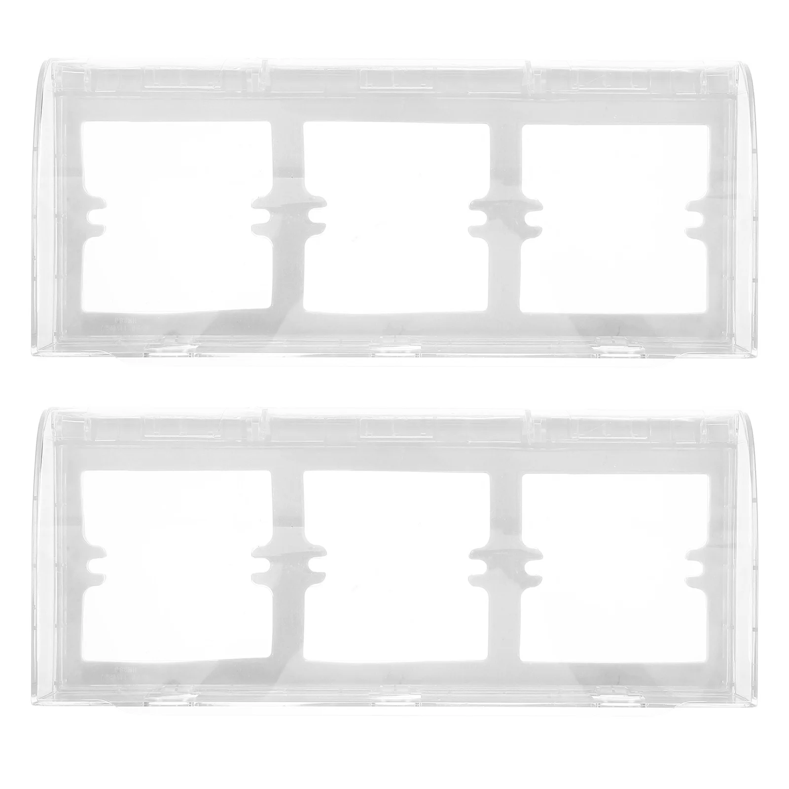 2 Pcs Waterproof Socket Box Switch Light Cover Protection Transparent Industrial Safety