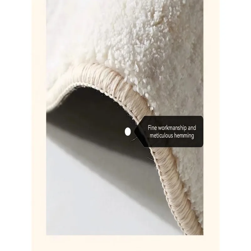 Teppich für den Bereich neben dem Bett, dickerer Teppich für das Schlafzimmer, Teppich für den Bereich vor dem Bett, Sofakissen, Kissen für Erkerfenster, saugfähiger und rutschfester Bodenteppich für das Badezimmer. – Detail 3