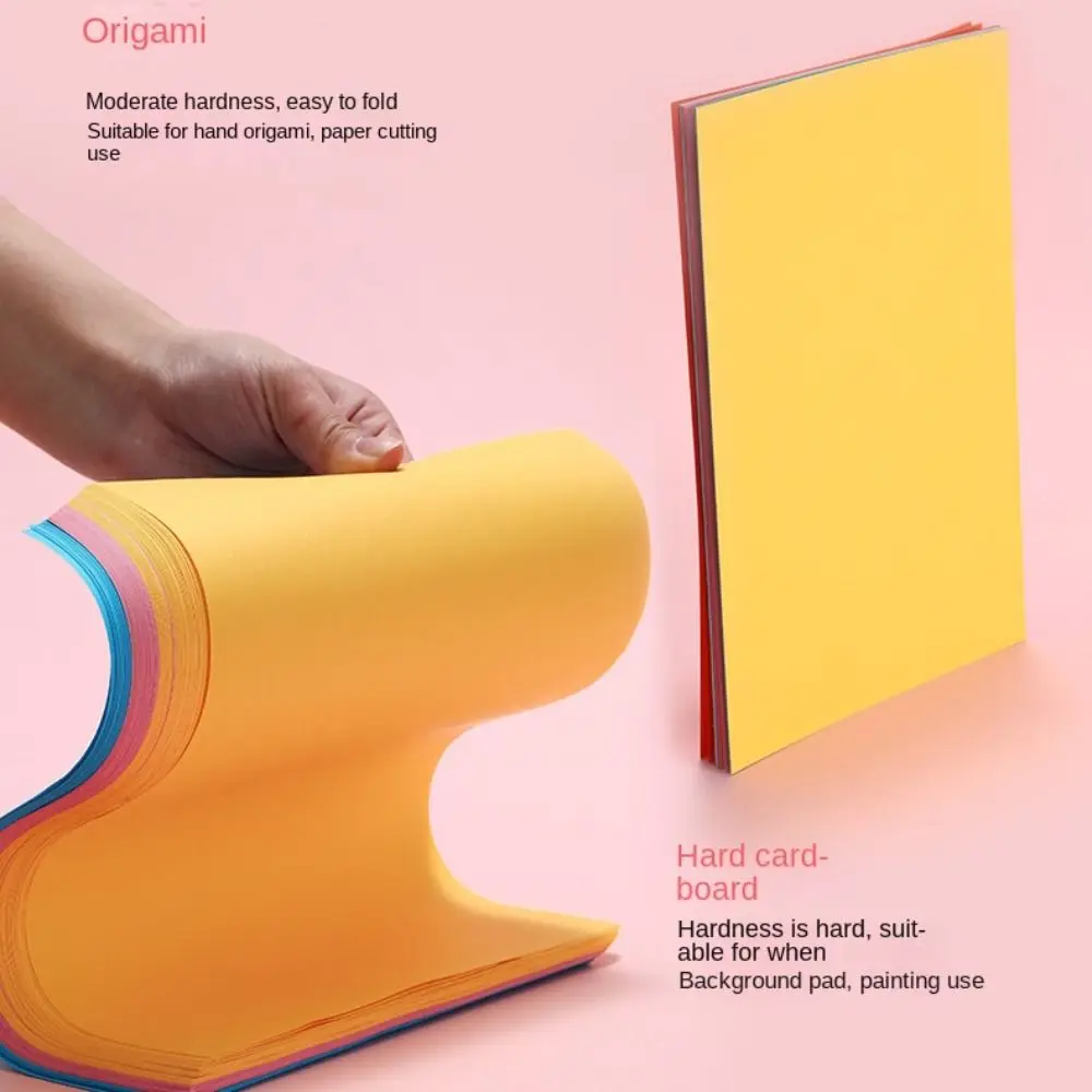 50 Sheets A4 Handmade Colored Paper Set 10 Colors Handcraft Handmade Origami Montessori DIY Origami Handcraft Paper