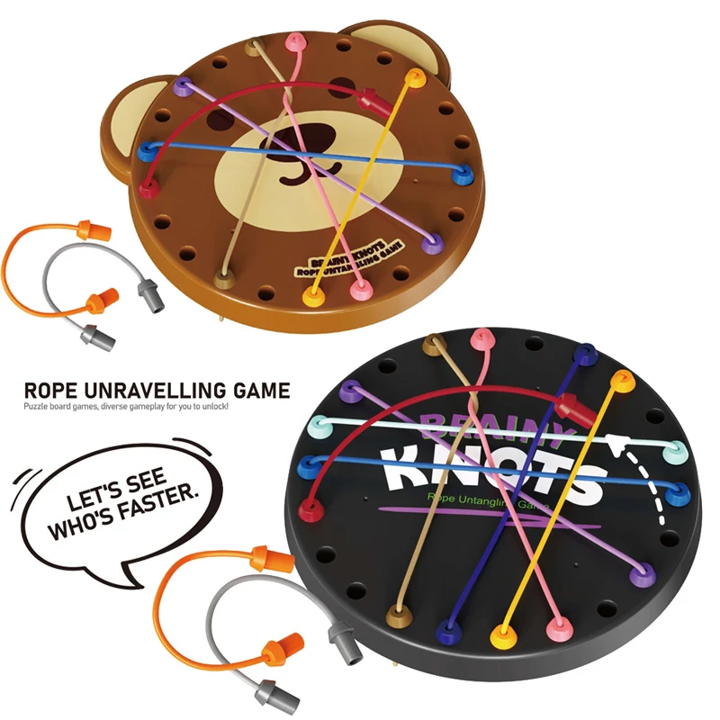 

22cm Rope Breaking Battle Challenge Play Knot Rope Decoding Family Party Board Game Logic Training Educational Toys For Children