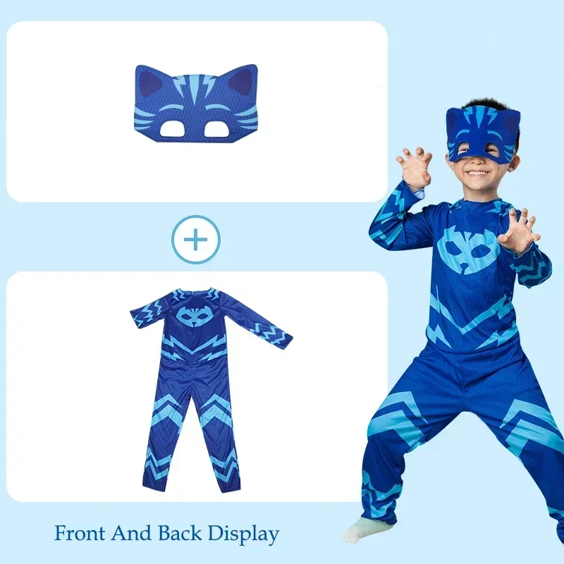 Cartoon Pj Cosplay Kostuum Anime Figuur Dressing Kleding Kerst Halloween Verjaardagsfeestje Voor Jongen Meisje Kinderen Accessoires Geschenken
