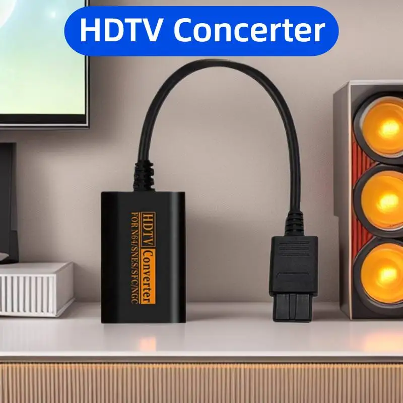 

HDTV Converter Adapter to HDMI Converter Cable N64 HDMI for Nintend 64 Gamecube SNES NGC Plug And Play Full Digital 720P