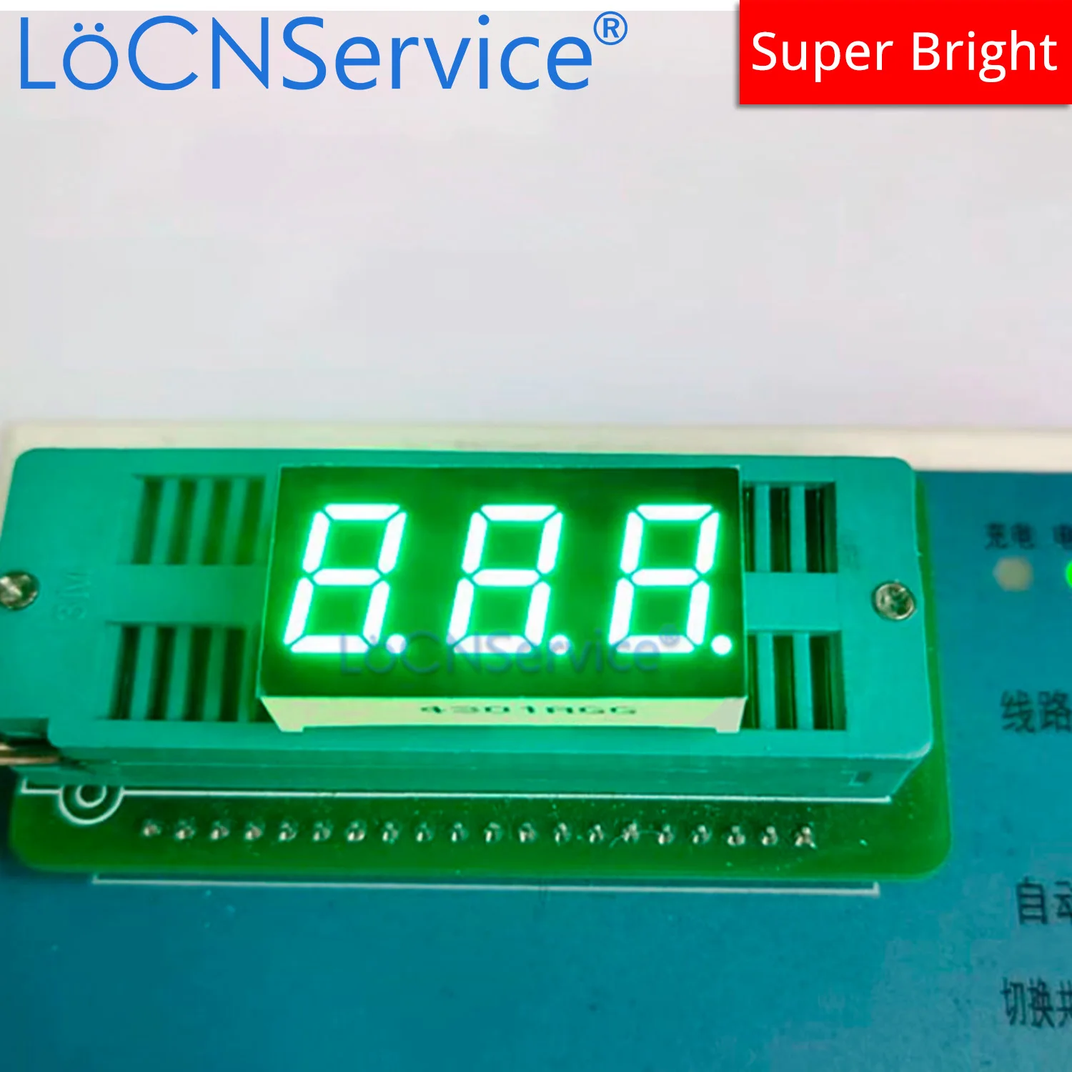 Locnservice-LEDディスプレイ,3ビット,0.4インチ,赤,黄色,緑,青,白のロマンス,7セグメント,0.4インチ,30個