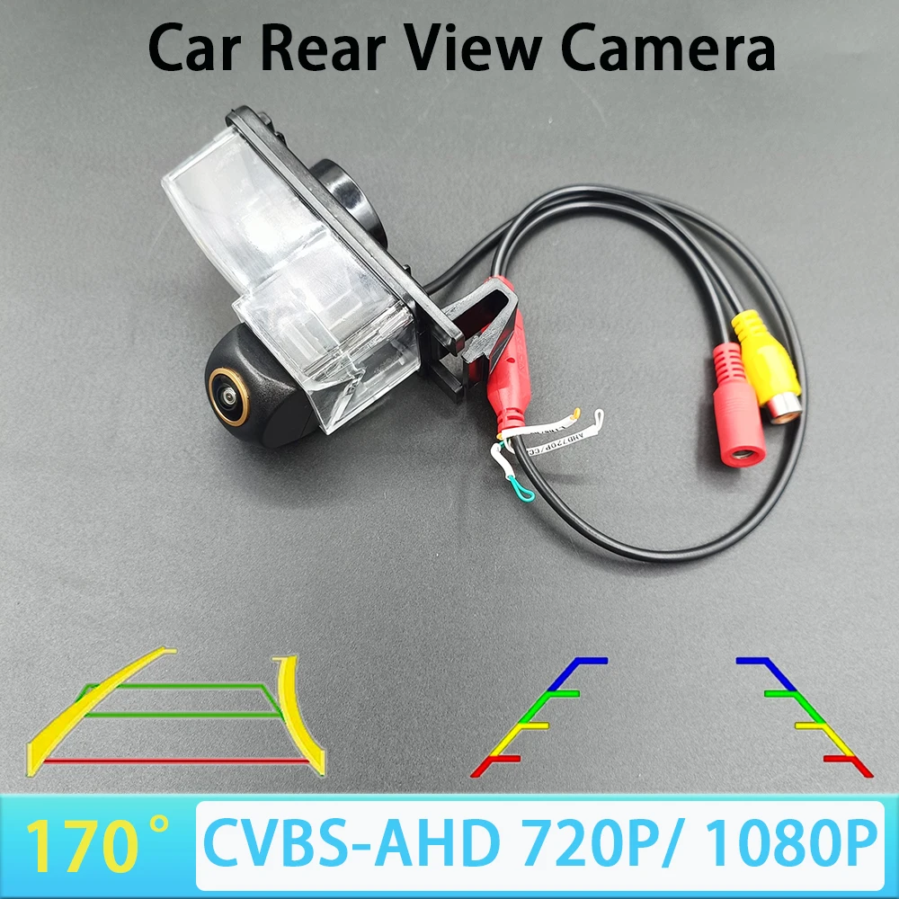 Cámara de Visión Trasera para Auto AHD 1080P CVBS para Nissan Patrol GT-R Fairlady 350Z 370Z Safari Leaf Tiida Livina Versa Cube Pulsar Latio