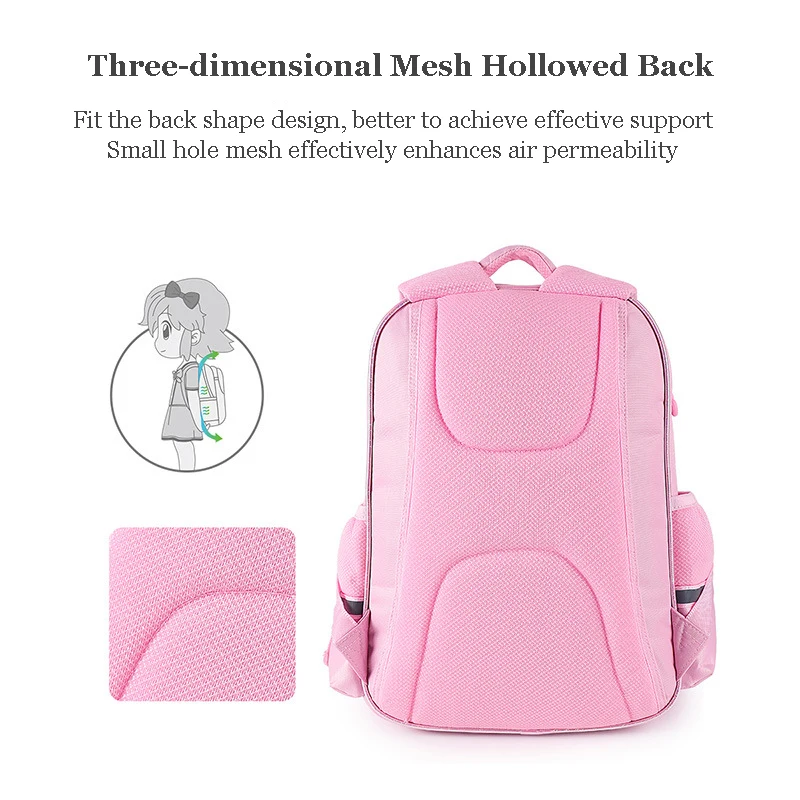 Miniso Hello Kitty Girl Schoolbag Primary Student School Bag Children Cute Relieve Burden Backpack Pupil Cartoon Grades 1-3 Gift