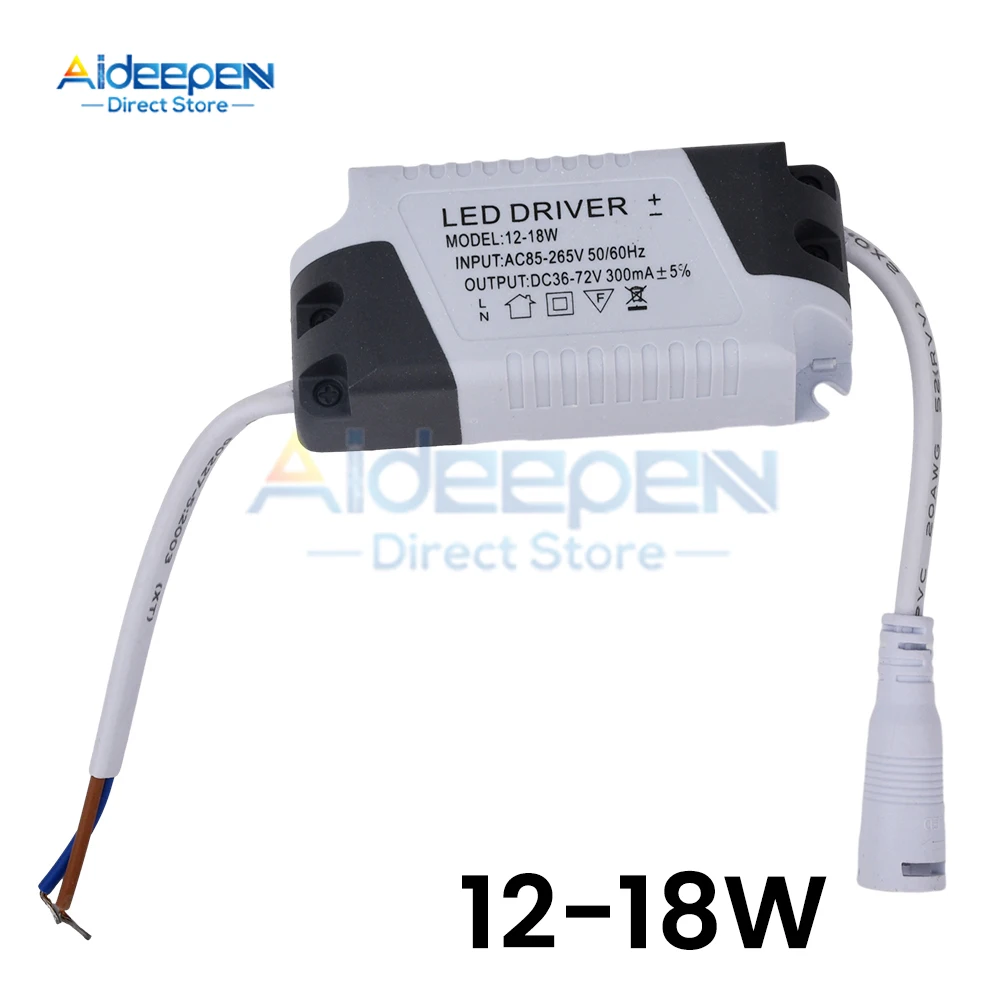 LED Constant Current Driver AC 110V 220V 1-3W 4-7W 8-12W 12-18W 18-24W 24-36W Power Supply Adapter Transformer for Panel Light