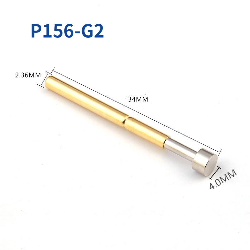 

100PCS/pack P156-G2 Flat Spring Test Pin Outer Diameter 2.36mm Length 33.35mm For ICT Test