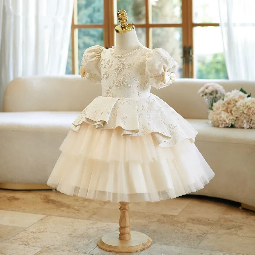 Neue Kinder-Hochzeitskleidung, Gastgeberin-Kleid für Klavierauftritt, Geburtstagsfeier-Mädchenkleider A5073, Großhandel für Mädchen-Abendkleider – Detail 4