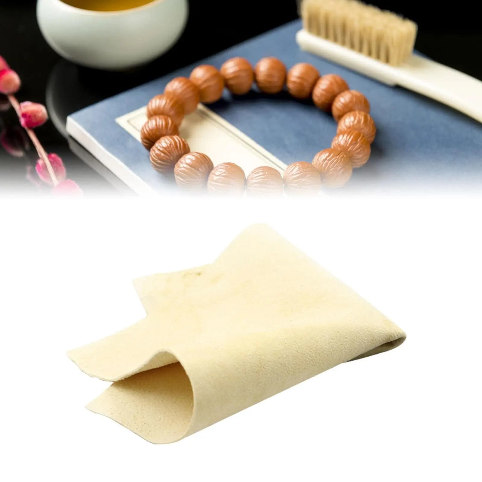

10Pcs Silver Polishing Cloth, Suede Jewelry Wipe Cloths, Jewelry Cloth Polishing for Cleaning Gold Coins Silverware
