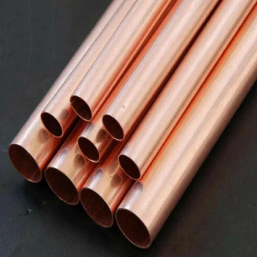 Copper pipe 2mm wall thickness 8-25mm OD Hollow  tubule 300mm 500mm length straight round cooper tube piping