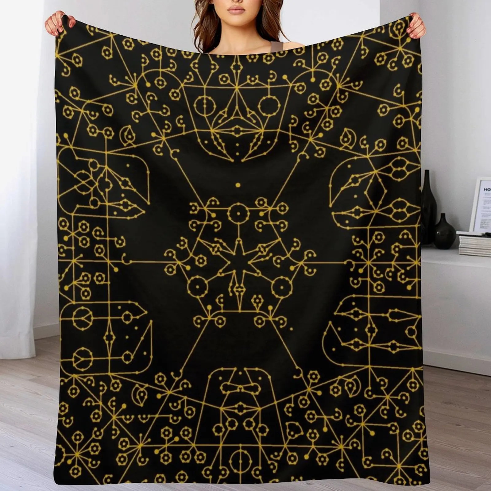 

path of exile passive skill tree Throw Blanket Personalized Gift Weighted Soft Plaid Quilt Blankets