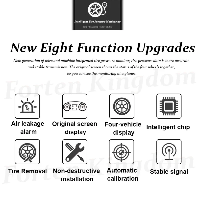 متوفر في المخزون نظام مراقبة ضغط الإطارات TPMS ذكي لتويوتا كامري 2018-2020 RAV4 2019-20 ل كورولا كروس/ألتيس 2019-