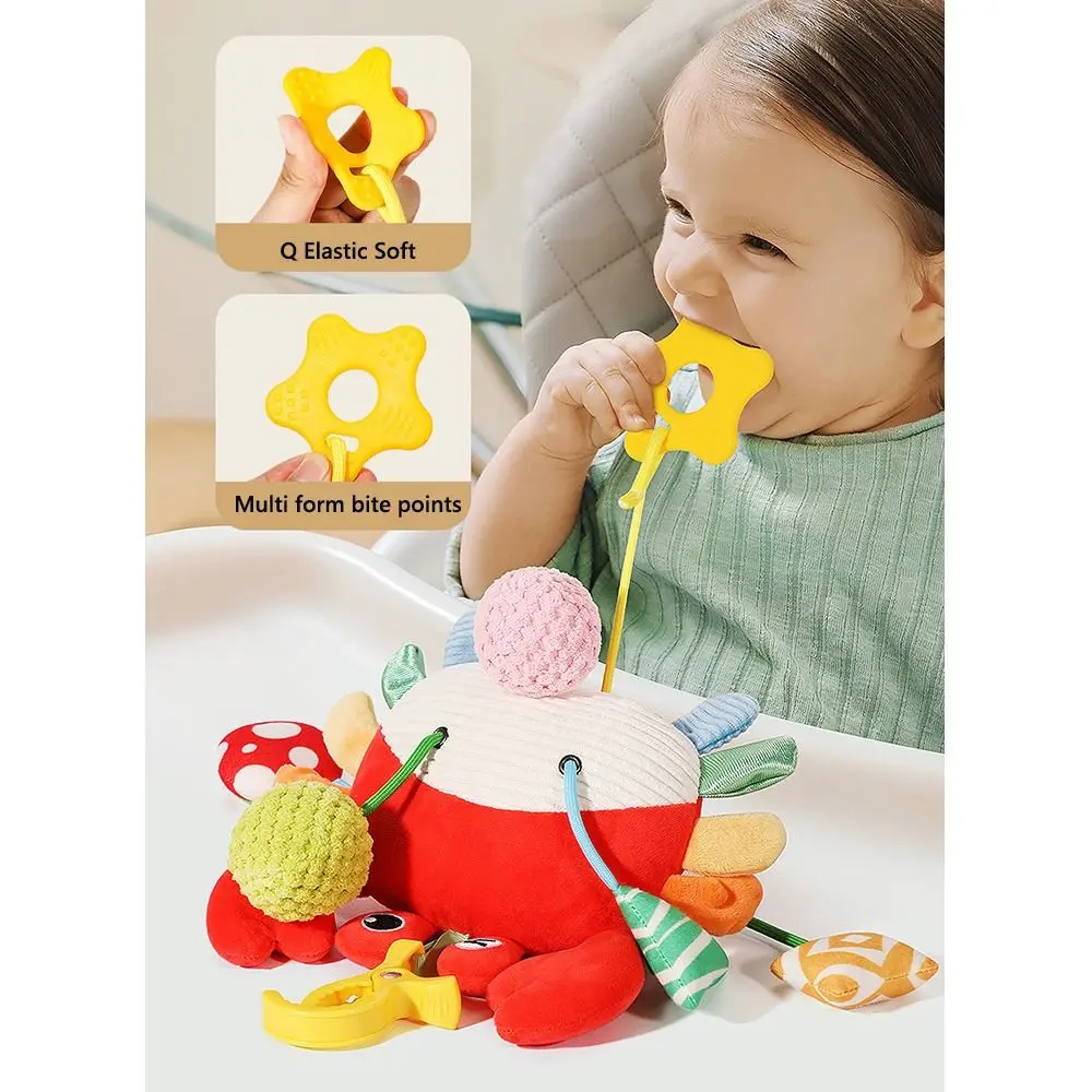 Neue Cartoon Baby Krippe Glocke Mit Rassel Glocke Multi-funktionale Sensorischen Placation Spielzeug Geschenk Weiche Frühe Bildung Spielzeug Baby