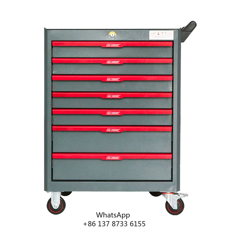 Customization Heavy Duty 7 Drawers Rolling Lockable Mobile Workbench Tool Cabinet For Car Tool