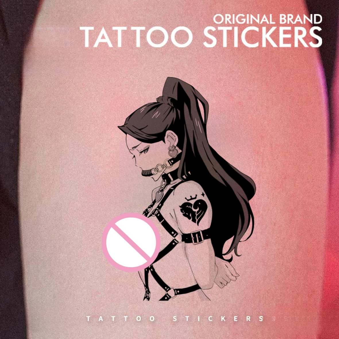 Fake Tattoo Stickers for Women Sexy Succubus Waterproof Temporary Cheap New 2024 Makeup Tools Face Painting Fake Tattoos Y2k Art