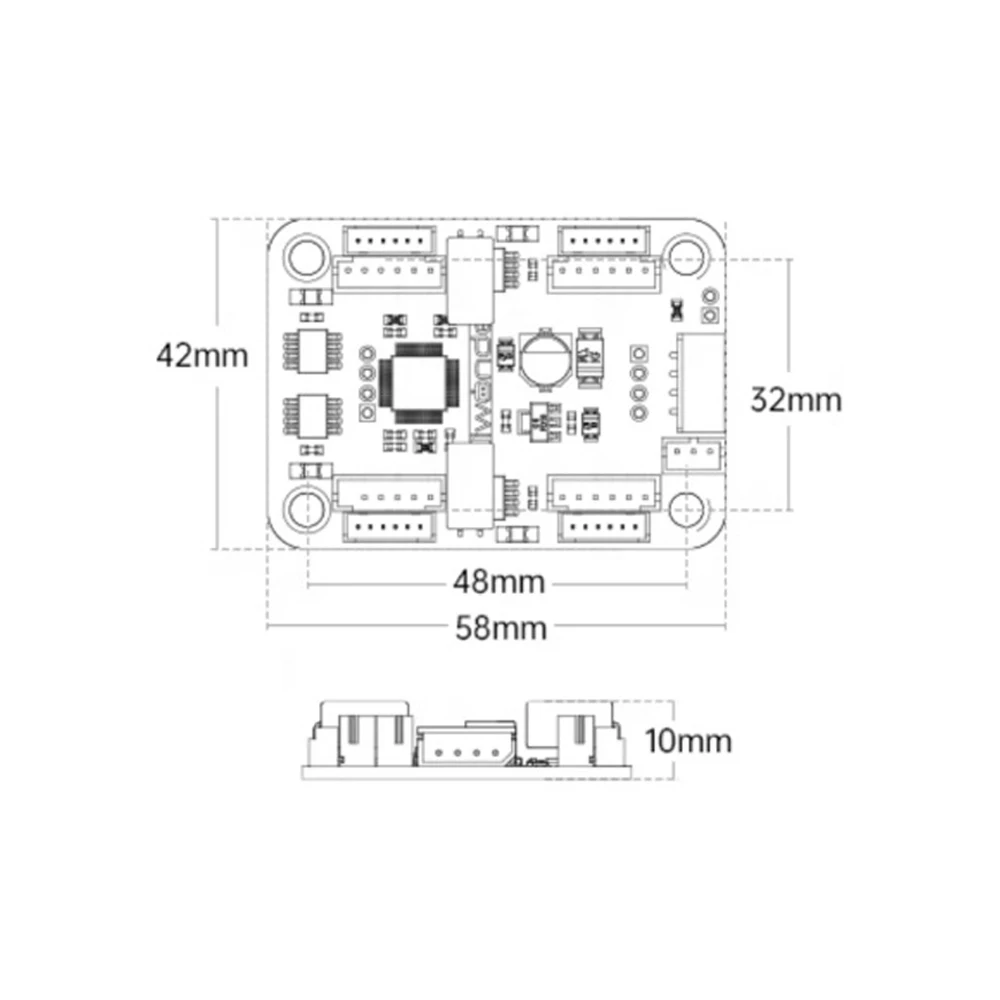 Tech d'entraînement de moteur d'impression à quatre voies, tension embarquée, commande de moteur de circuit de Sotchi, voiture intelligente, bricolage, course électrique, pilote dédié