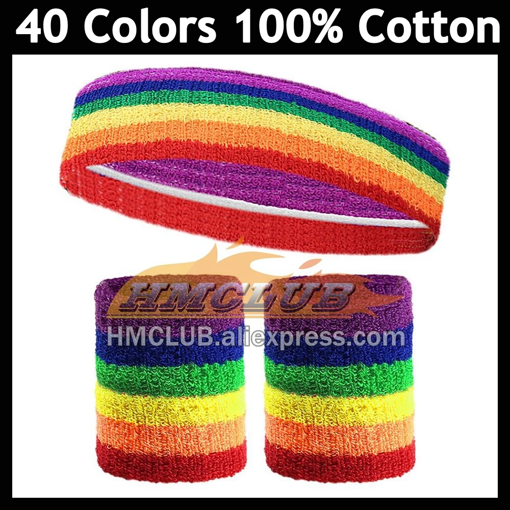 Wrist Sweatband 100 Different Colors Made by High Elastic Meterial Comfortable Pressure Protection Athletic Wristbands Armbands