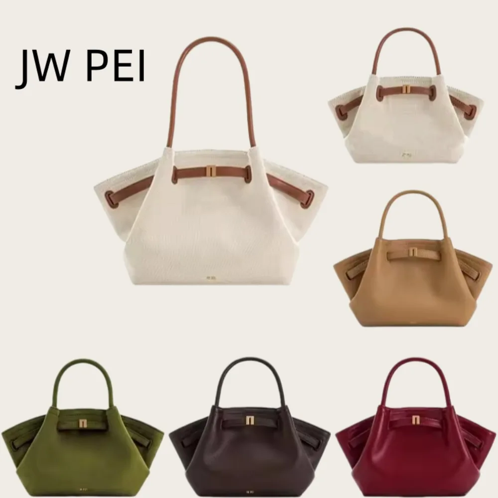 

JW PEI Women's Designer Shoulder Bag Large Capacity Dark Brown with Wallet Pocket Stylish Luxurious Leather Handbag
