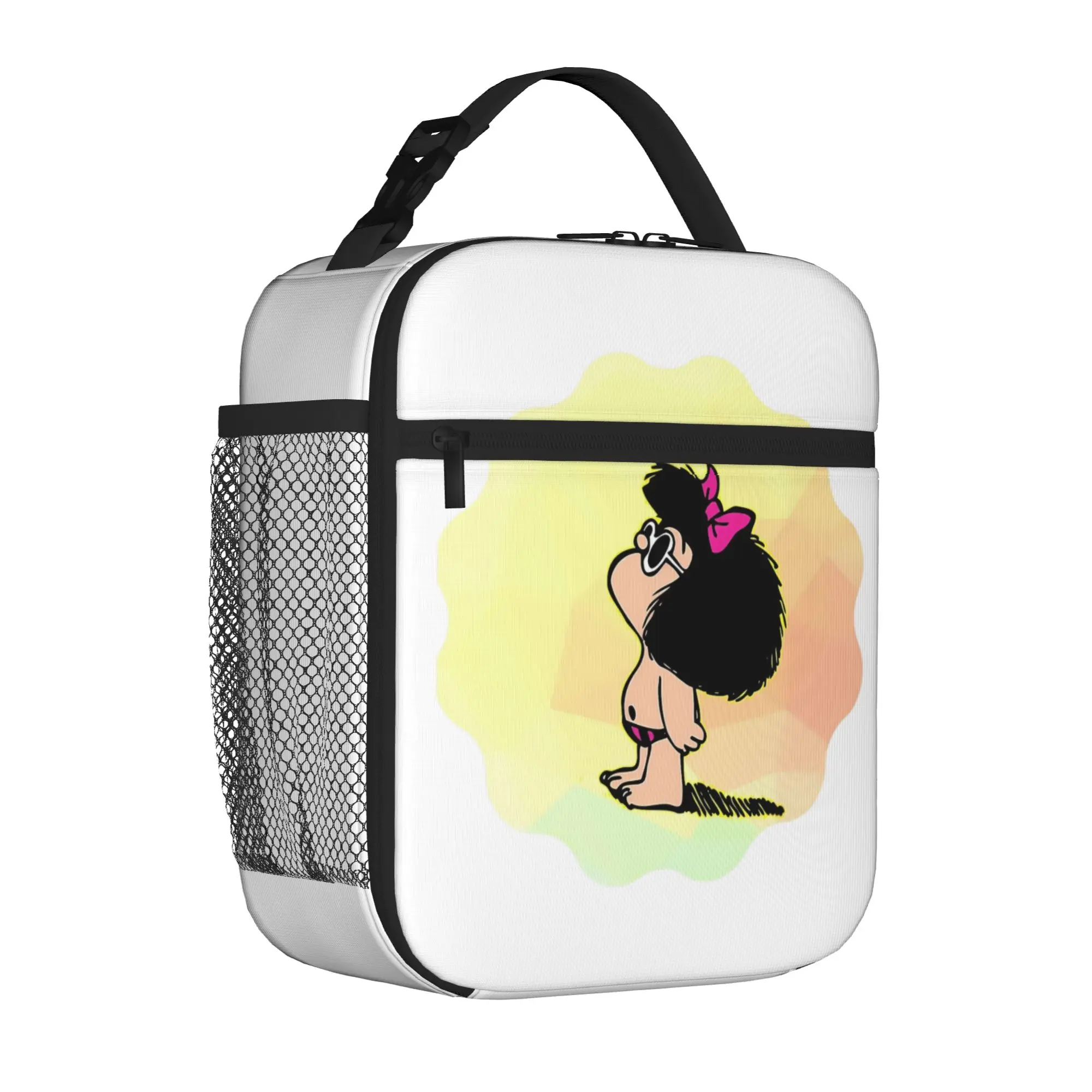 Cartoon M-Mafaldas Thermal Insulated Lunch Bags for Work  Portable Food Bag Container Thermal Cooler Lunch Boxes