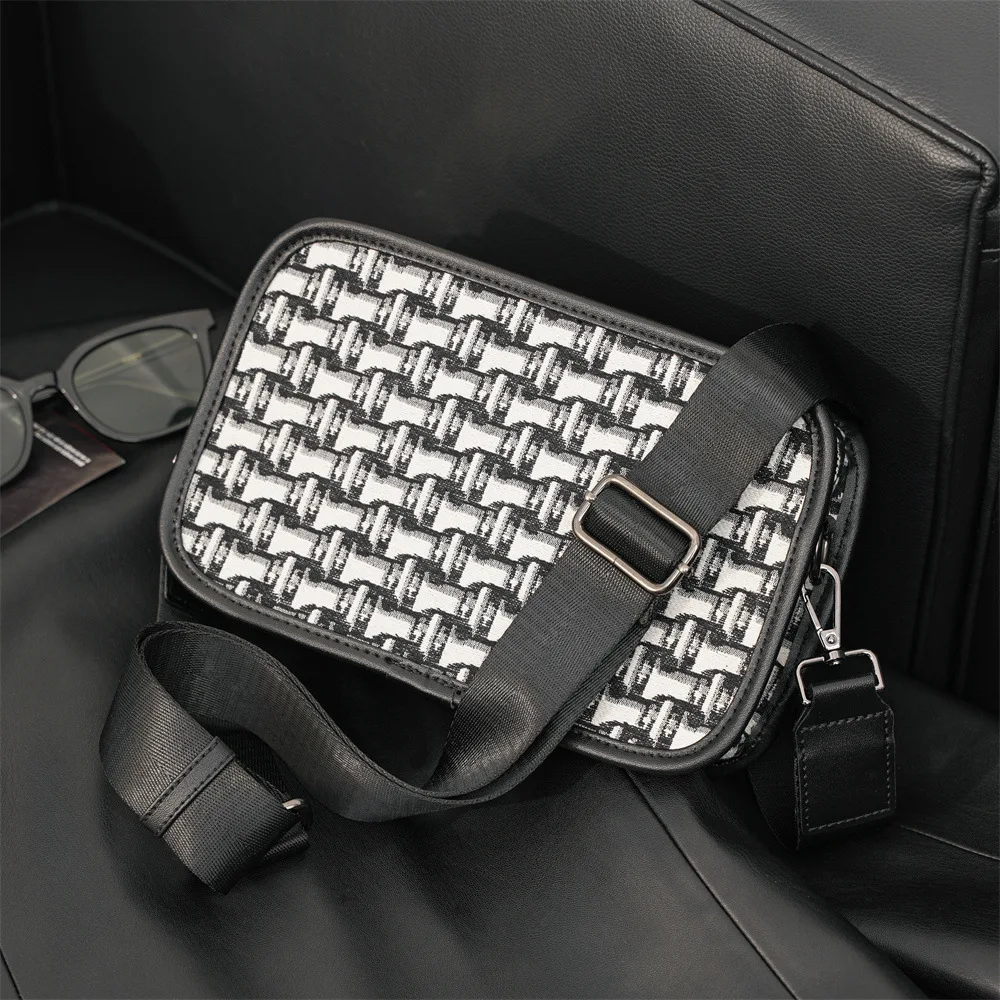 Luxuriöse Umhängetasche für Herren, modisches Markendesign, Herren-Umhängetaschen, quadratische Schultertaschen für Herren, Clutches, Handtasche, Sling Bag – Detail 4