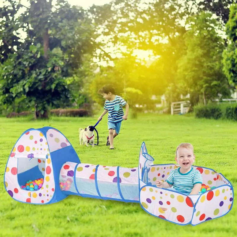 Kinder Zelt Spielzeug Faltbare Kinder Tunnel Zelt Indoor Outdoor Spielhaus Vielseitig Spielen Zelt Mit Crawl Tunnel Ball Pit Zelt Für Spiel