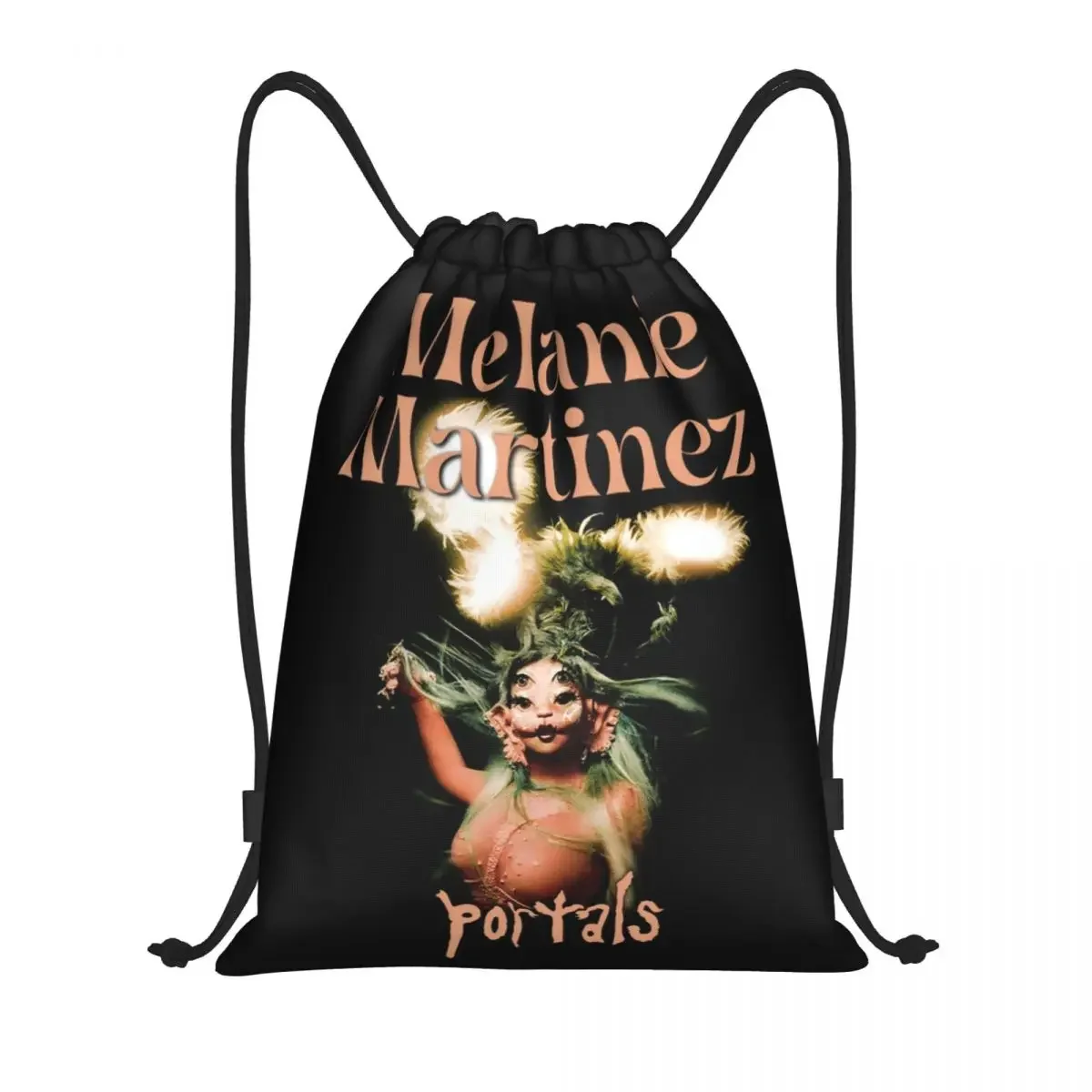 

Custom American Folk Singer Melanie Martinez Drawstring Backpack Women Men Gym Sport Sackpack Portable Shopping Bag Sack