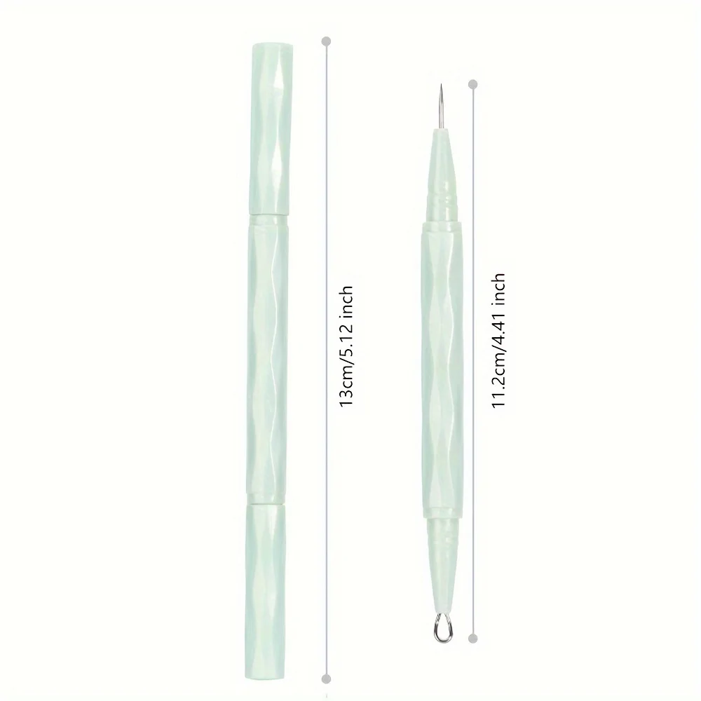 Plastic Grip Blackhead Acne Pimple Extractor Remover pin  1pcs Double-ended Stainless Steel Facial Cleaning Skin Care