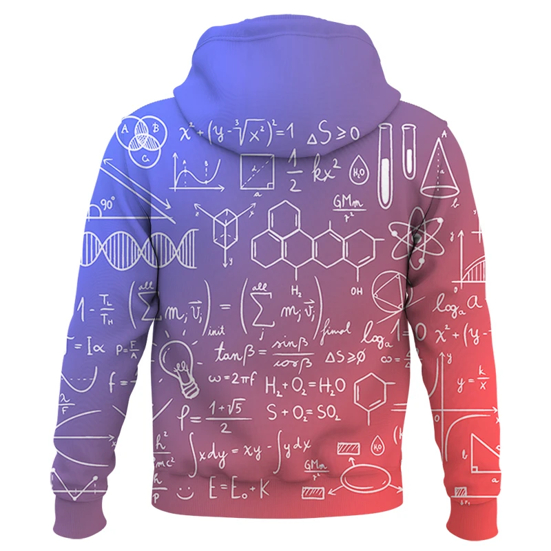 mathematical formula Hoodies Men Women Sweatshirt Fashion Hooded Autumn Casual Harajuku Hip Hop Boys Girls Pullovers Oversize