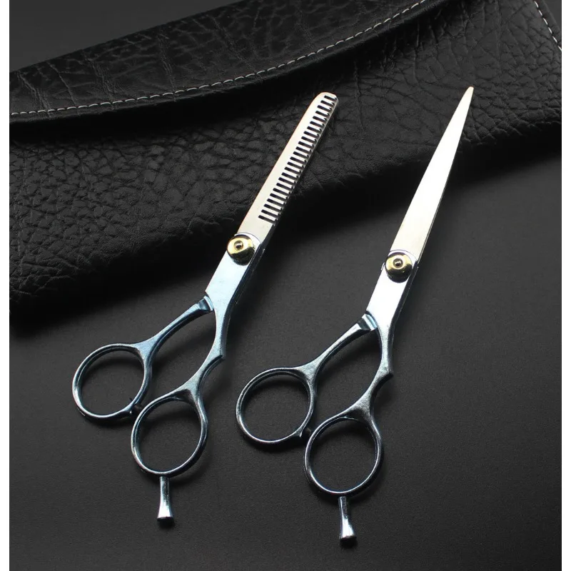 Professional Hair Cutting Scissors Home Hair Cutting Barber/Salon Thinning Shears Stainless Steel Hairdressing Black Golden