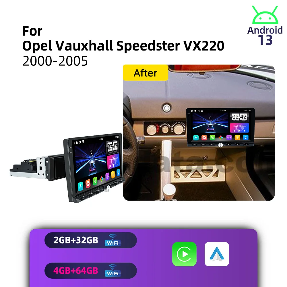 Car Multimedia for Opel Vauxhall Speedster VX220 2000-2005 Android 1Din Car Stereo Autoradio Radio 9