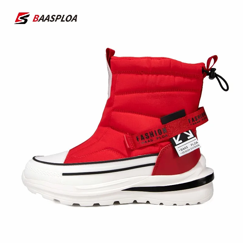 Baasploa 2022 Winter Plush Warm Snow Boots Shoes Wear-resistant Women Boots High gang thick-soled Comfortable Ankle Botas Mujer