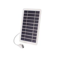 5V 2W USB Solar Charger Panel Versatile Power Source High Efficiency Portable Solar System Waterproof with USB Output