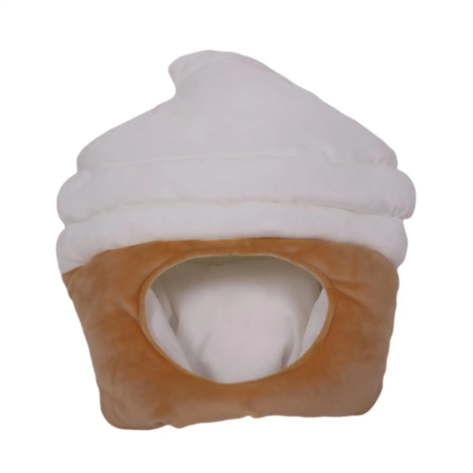 

Ice Cream Headgear Cartoon Cap Costume Photo Prop Winter Hat Role Play Plush Hat