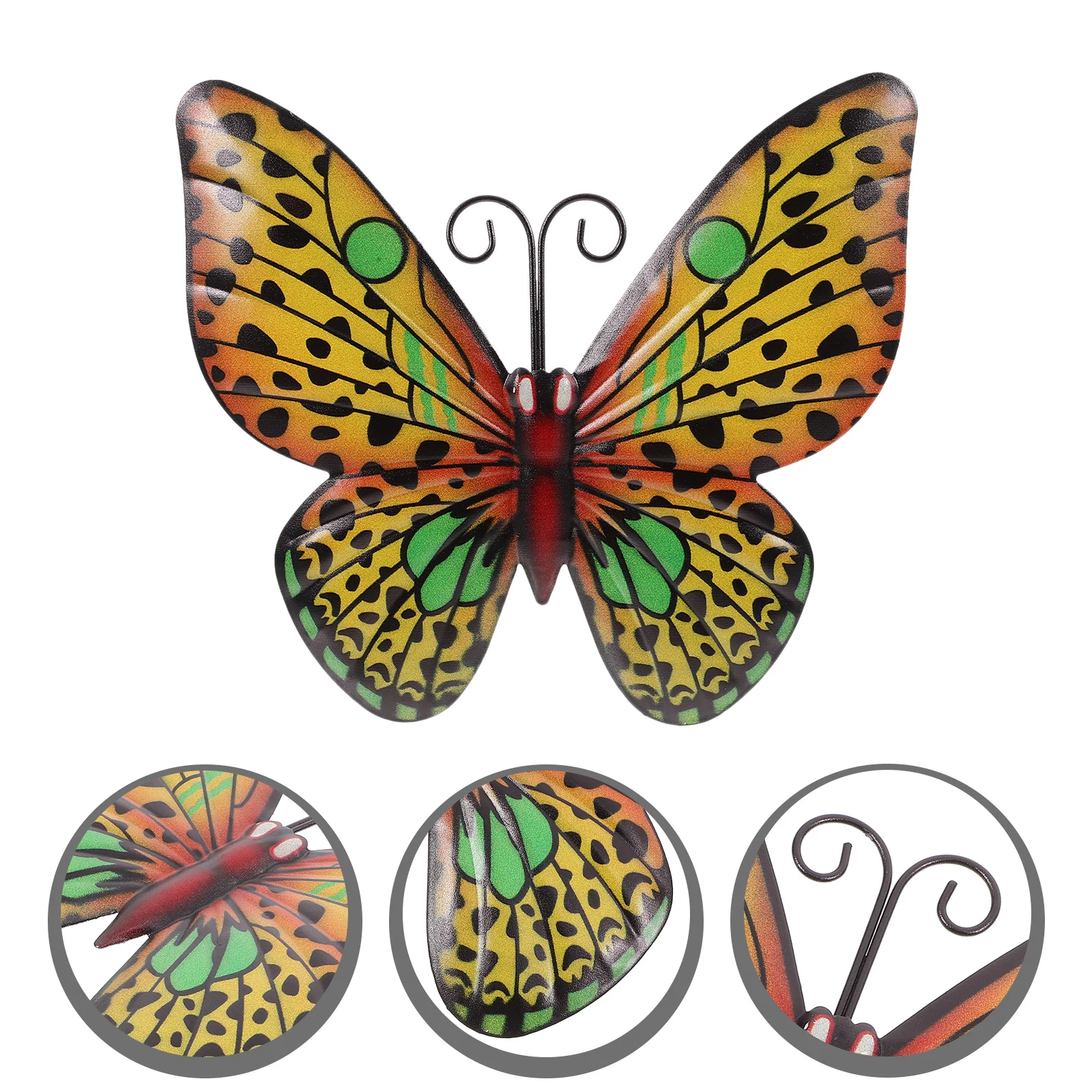 

Hardware Crafts Garden Wall Adornment Butterfly Iron Decoration The Fence Animal Outdoor Scene Pendant