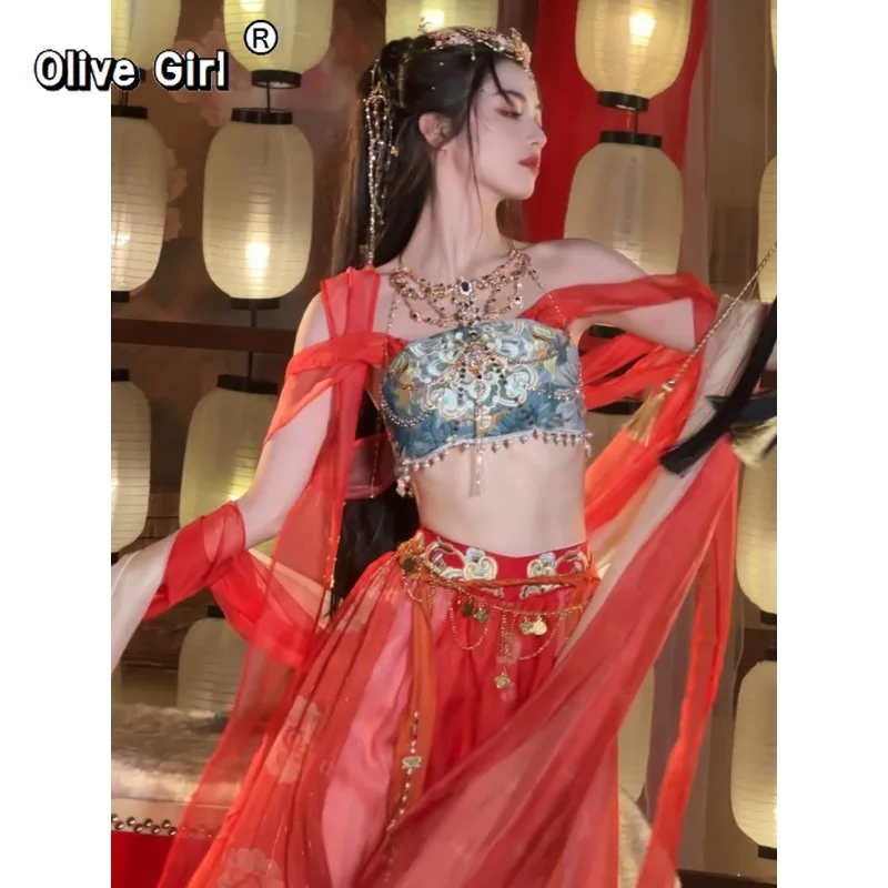 olivegirl-sexy-exotic-embroidery-hanfu-dress-dunhuang-feitian-improved-women's-set-summer-western-style-high-end-cosplay